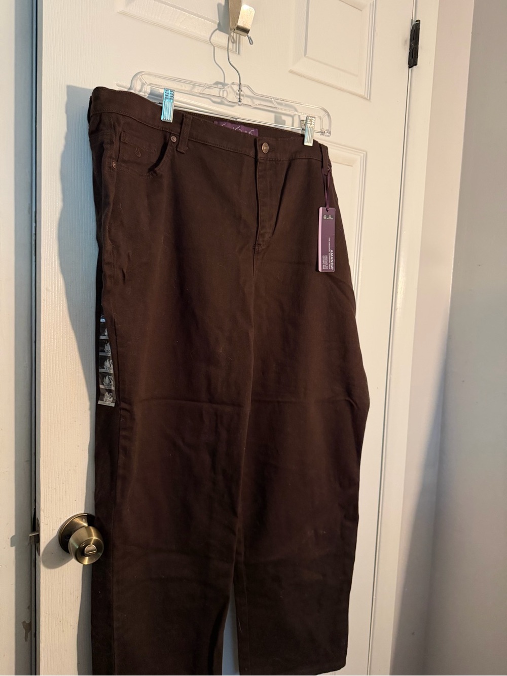 Gloria Vanderbilt Women’s Dark Brown Original Slimming Jeans